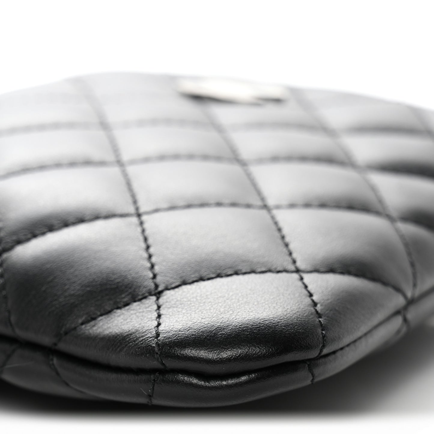 Lambskin Quilted Crossbody Bag Black
