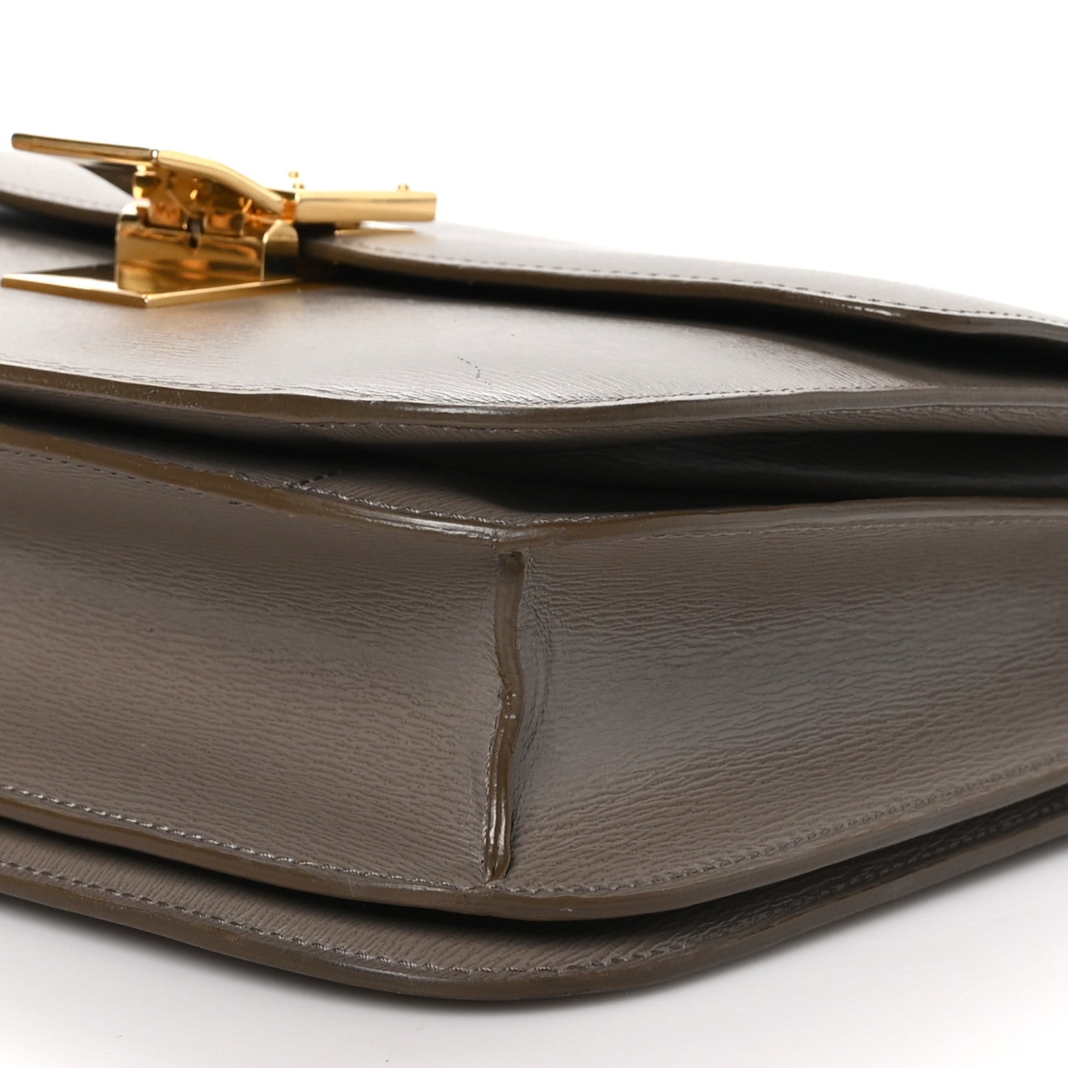 Celine Liege Calfskin Medium Classic Box Flap Bag Taupe 11 of 12