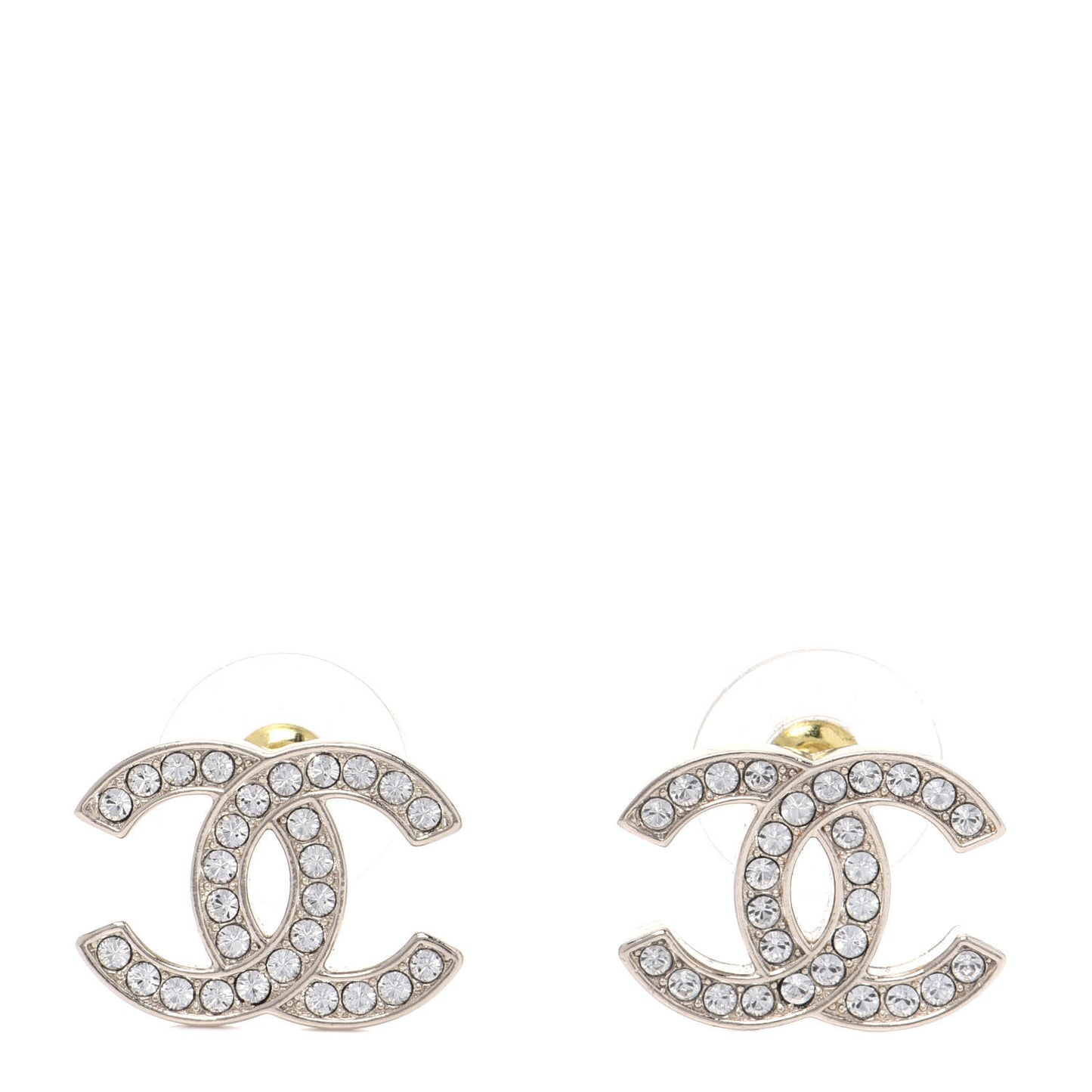 Crystal CC Earrings Gold