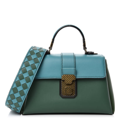 Bottega Veneta Nappa Multicolor Mini Piazza Bag Thyme Aqua Ivy Black 1 of 9