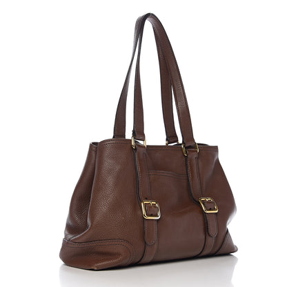 Prada Vitello Daino Shoulder Bag Bruciato 2 of 11