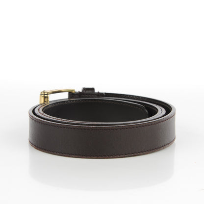 Gucci Calfskin Belt 90 36 Dark Brown 3 of 8