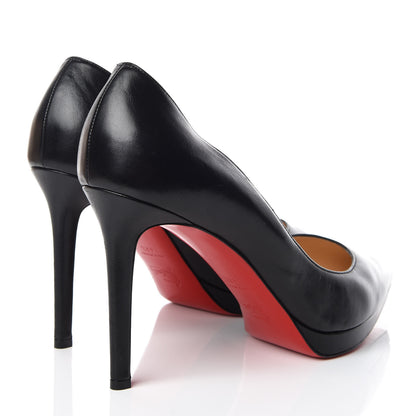 Christian Louboutin Shiny Nappa Pigalle Plato 100 Pumps 41.5 Black 4 of 17