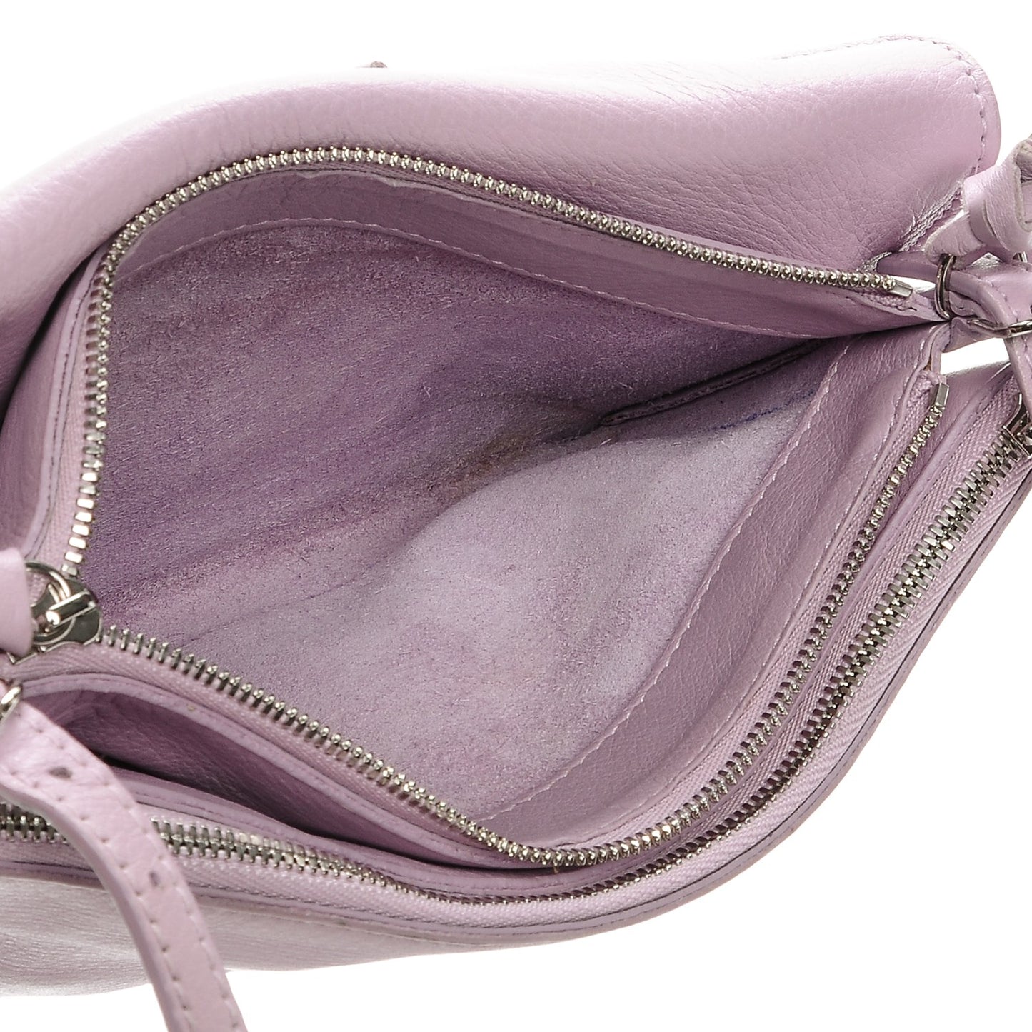 Calfskin Papier Mini Triple Crossbody Rose Orchid