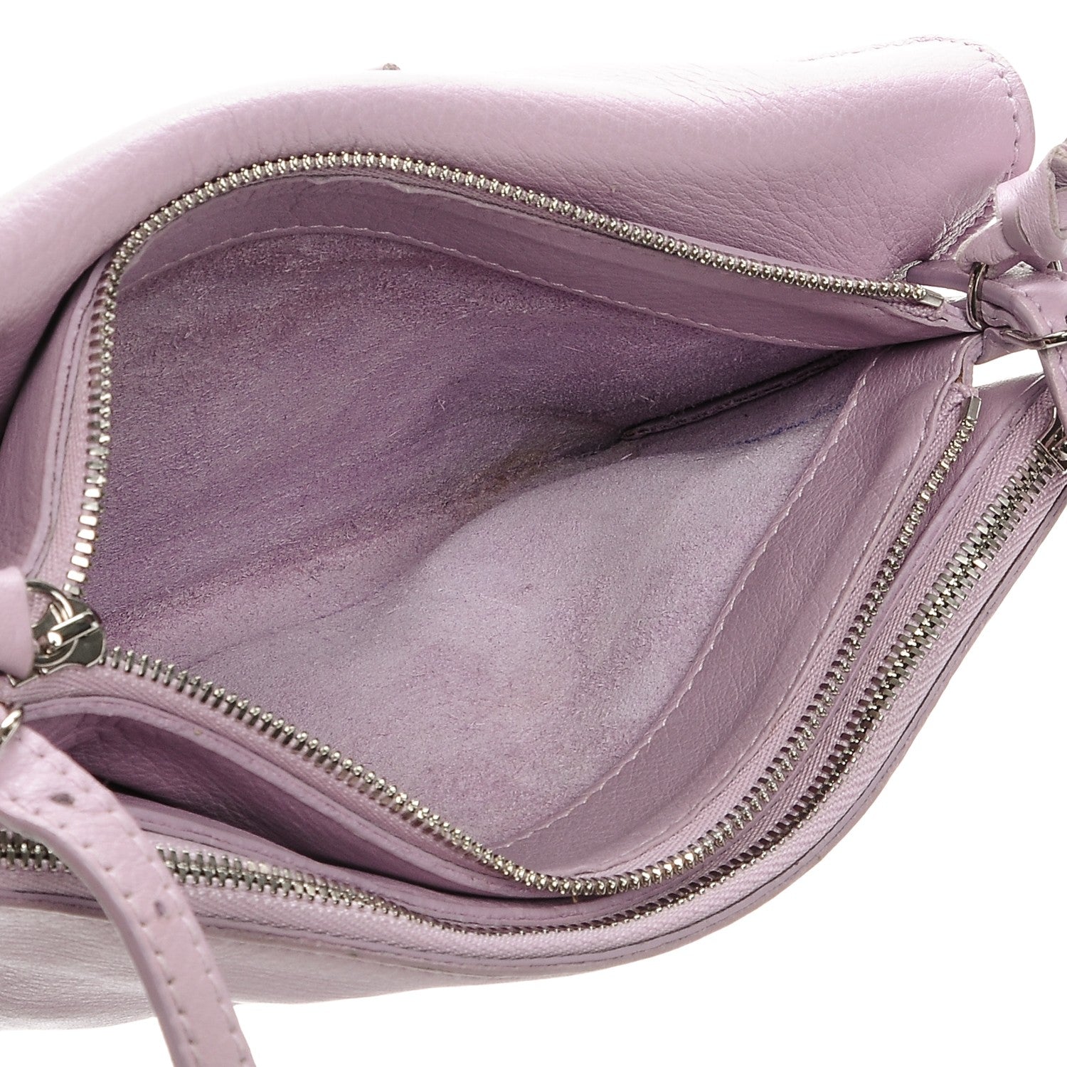 Balenciaga Calfskin Papier Mini Triple Crossbody Rose Orchid 6 of 9