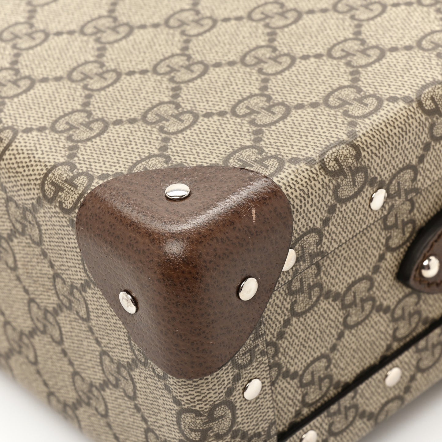 GG Supreme Monogram Globe-Trotter Beauty Case Brown