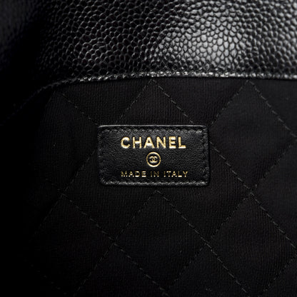 Chanel Caviar Quilted Medium Golden Class Pouch Black 5 of 8
