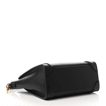 Celine Smooth Calfskin Nano Luggage Black 4 of 9