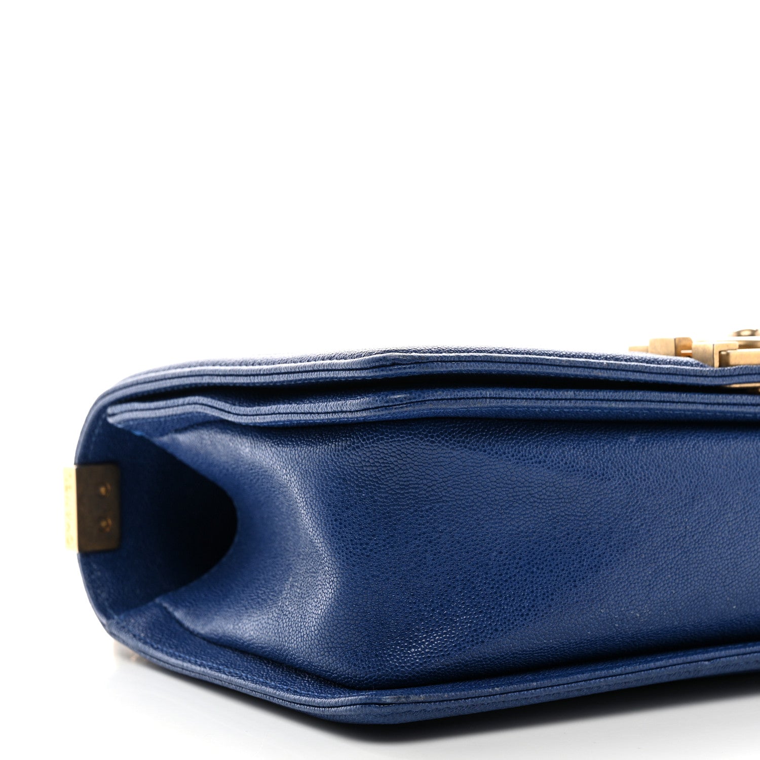 Chanel Caviar Quilted Medium Boy Flap Blue 9 of 10