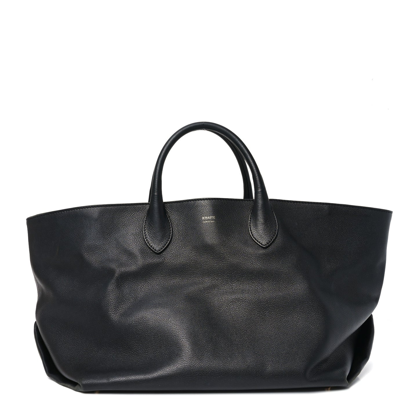 Smooth Calfskin Medium Amelia East West Tote Black
