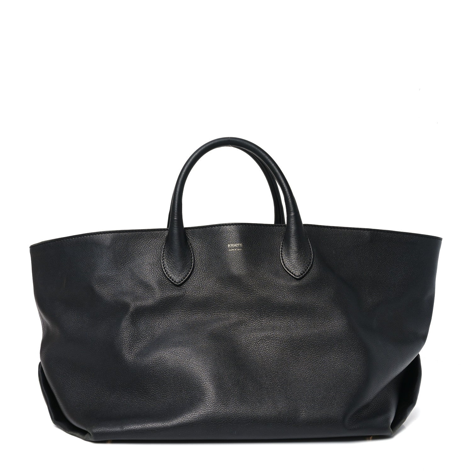 Khaite Smooth Calfskin Medium Amelia East West Tote Black 1 of 9