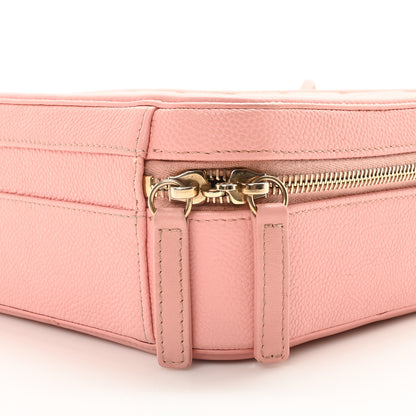 Chanel Caviar Quilted Medium CC Filigree Vanity Case Rose Pink 10 of 10