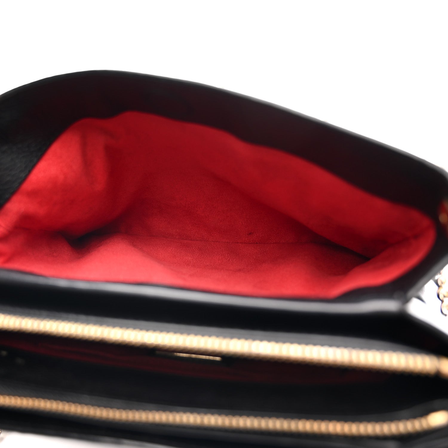 Christian Louboutin Calfskin Spikes Loubinthesky Large Triloubi Shoulder Bag Black 7 of 18