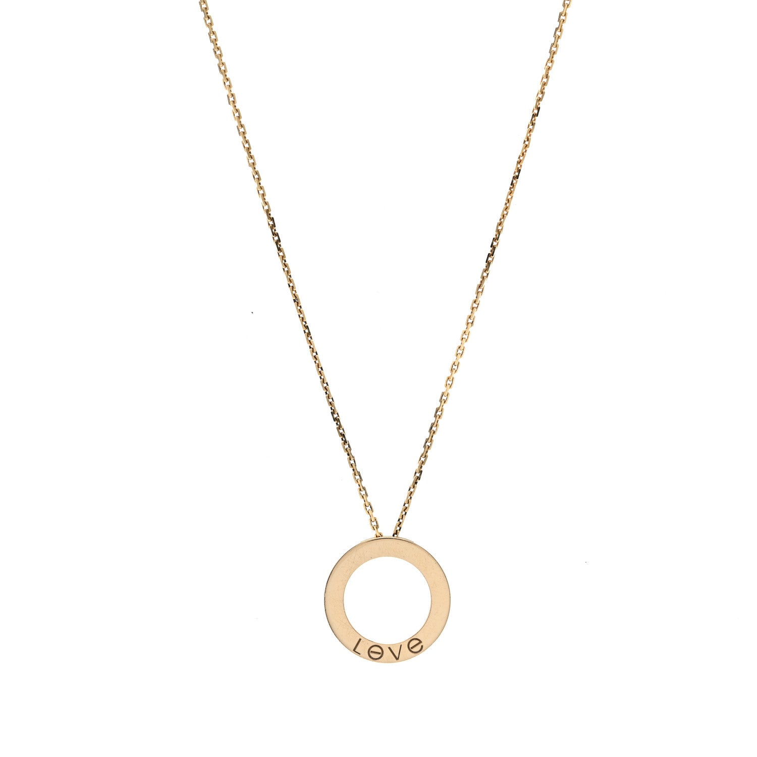 Cartier 18K Yellow Gold LOVE Pendant Necklace 5 of 7
