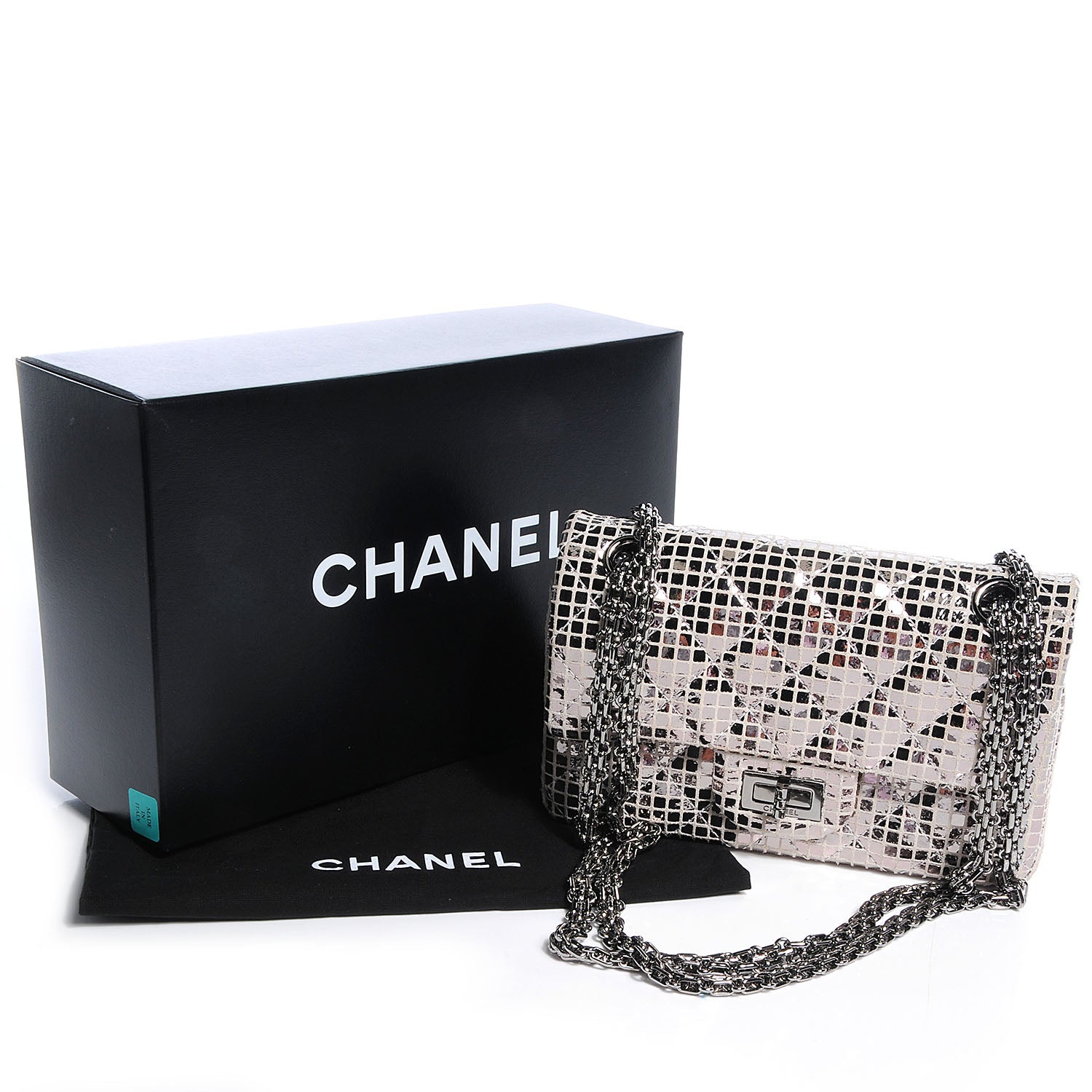 Chanel Mirror 2.55 Reissue 224 Flap Silver 5 of 9