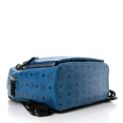 MCM Visetos Studded Medium Dual Stark Backpack Munich Blue 4 of 5
