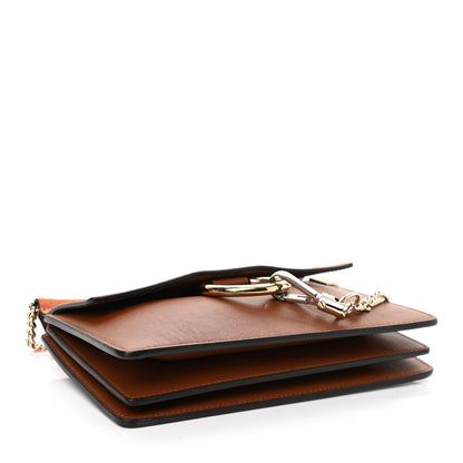 Chloe Calfskin Suede Mini Chain Faye Shoulder Bag Tobacco 4 of 12