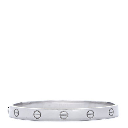 Cartier 18K White Gold LOVE Bracelet 17 1 of 7