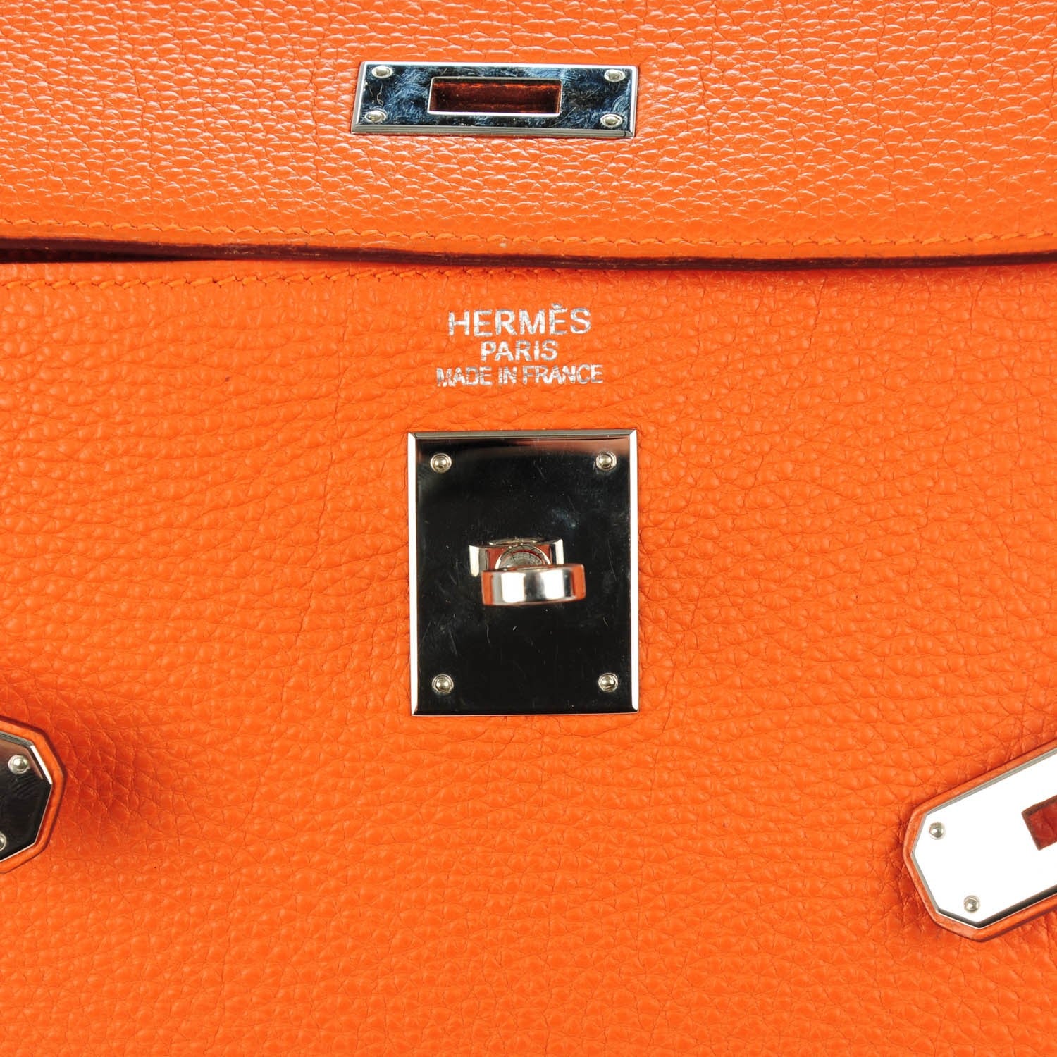 Hermes Togo Kelly Retourne 35 Orange 10 of 23