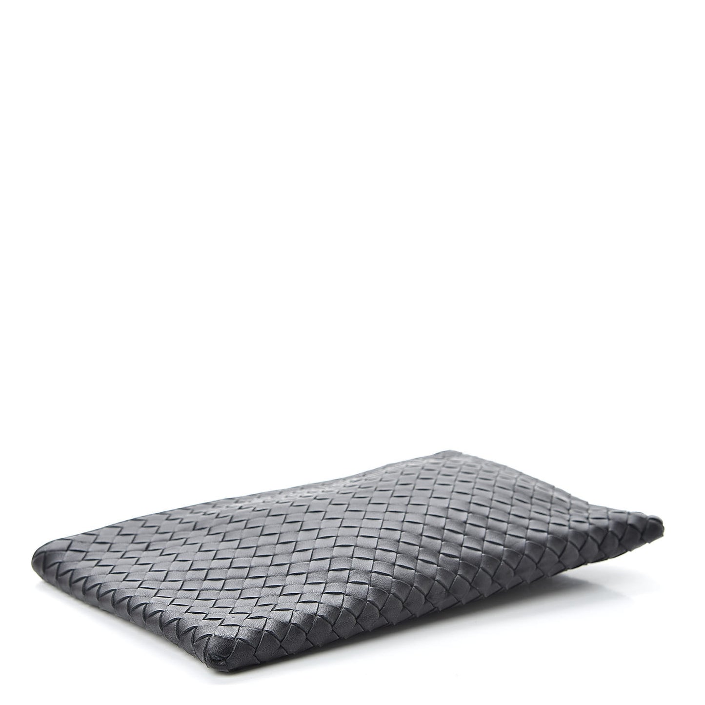 Nappa Intrecciato Medium Zip Pouch Black