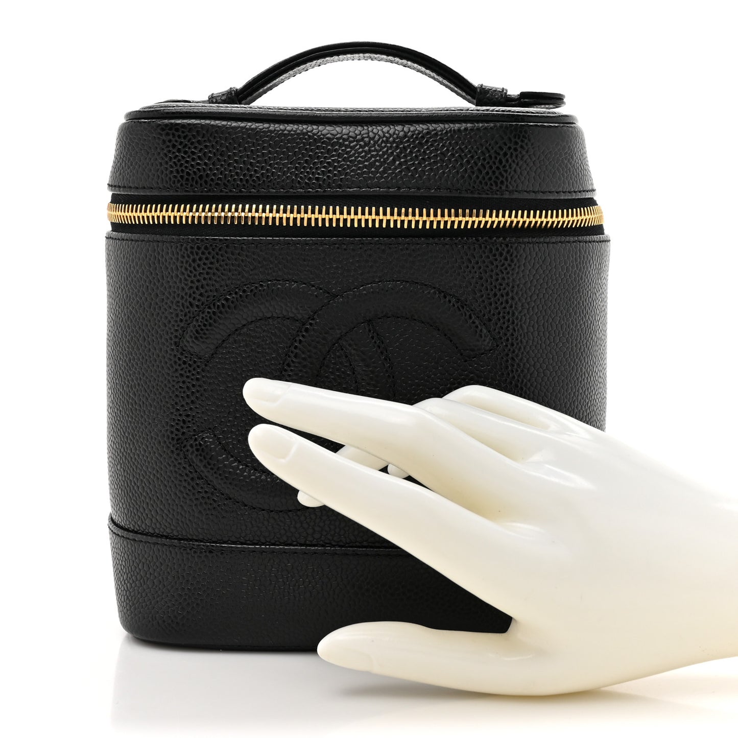 Caviar Cosmetic Vanity Bag Black