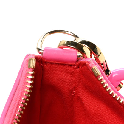 Christian Louboutin Calfskin Gomme Mini Loubila Chain Shoulder Bag Fluo Pink 12 of 12