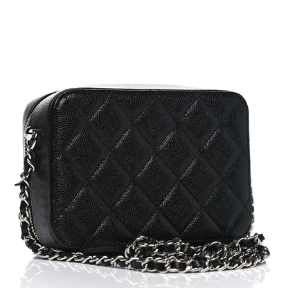 Chanel Caviar Quilted CC Vanity Case With Chain Black 2 of 5