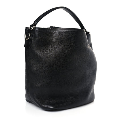 Burberry Grainy Calfskin Medium Susanna Hobo Black 3 of 8