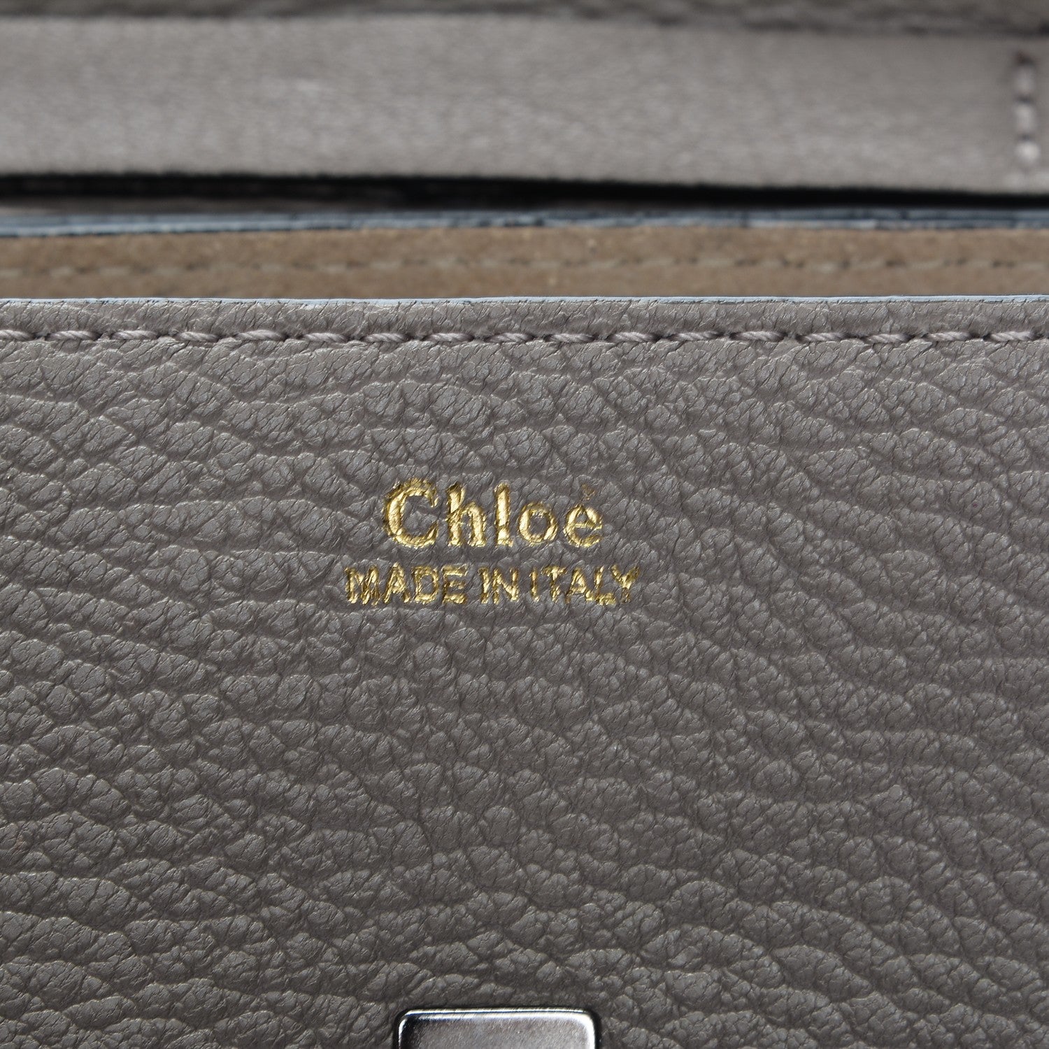 Chloe Grained Lambskin Nano Drew Shoulder Bag Motty Grey 7 of 8