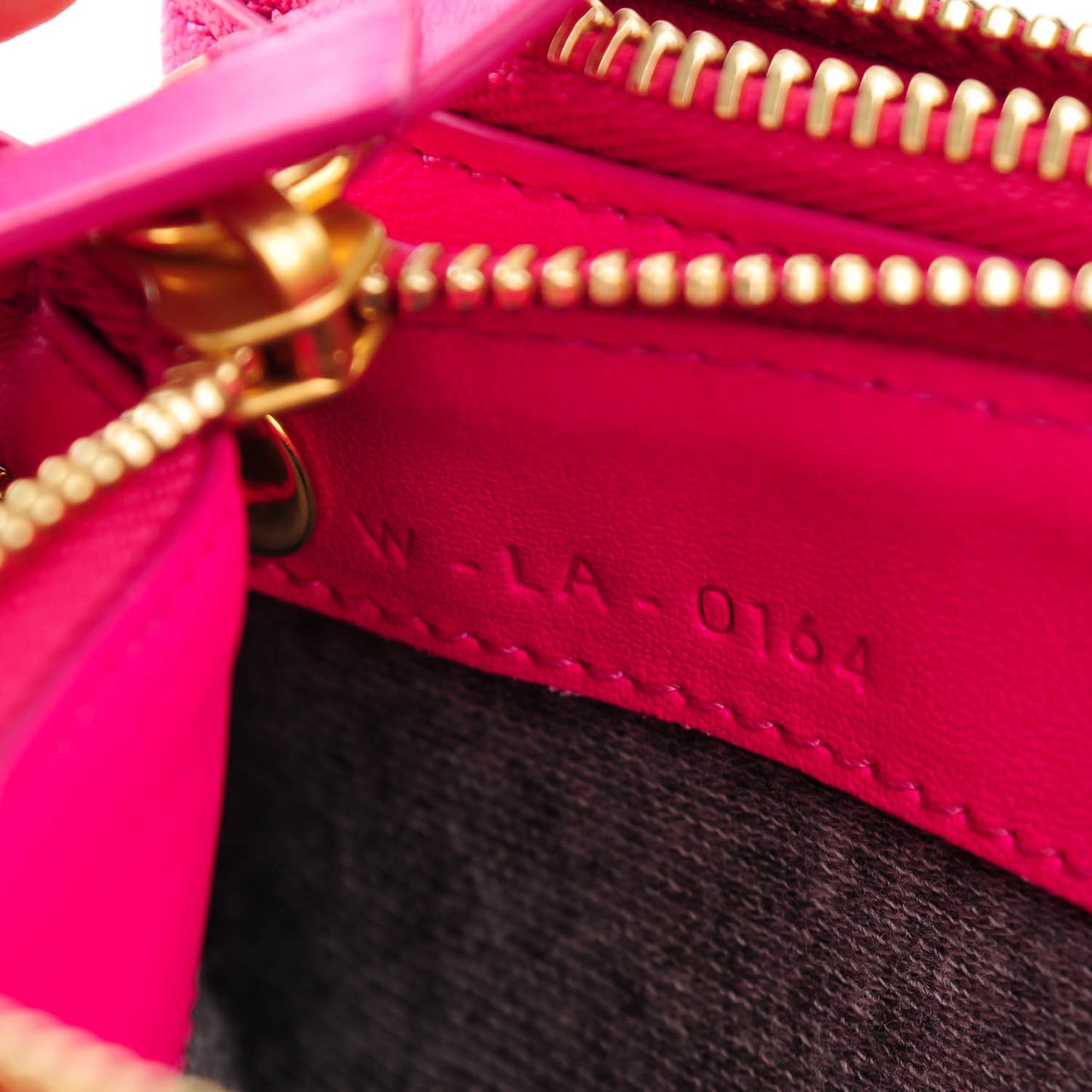 Lambskin Small Trio Crossbody Bag Fuchsia