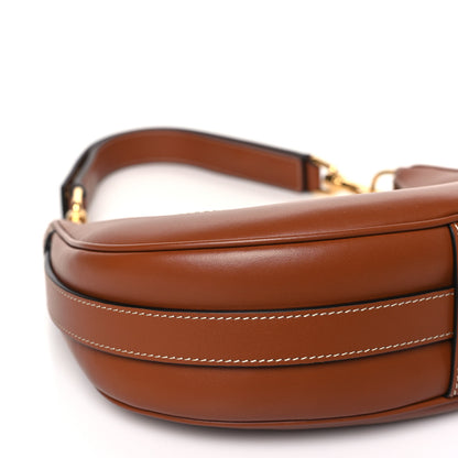 Celine Smooth Calfskin Medium Ava Logo Shoulder Bag Tan 7 of 8