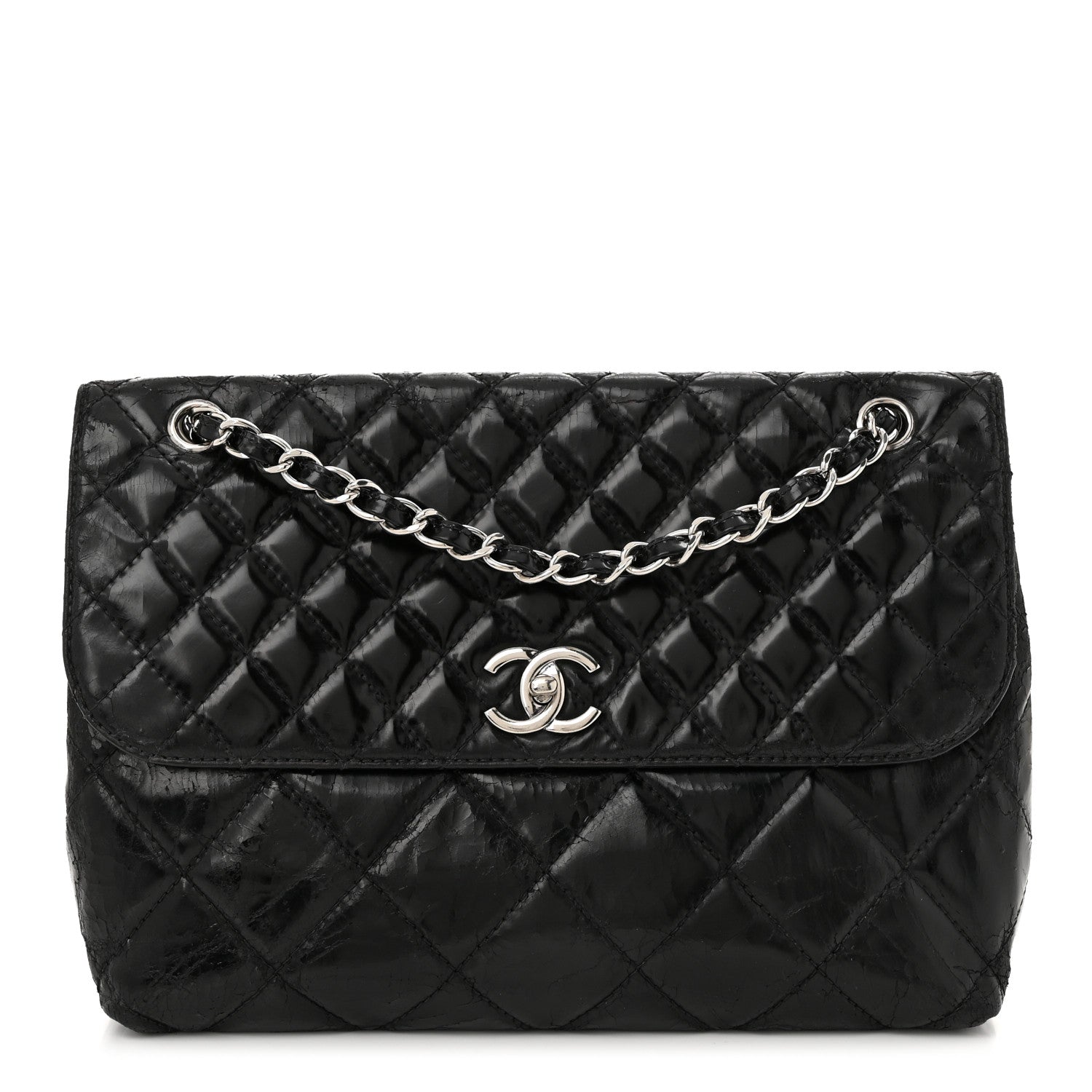 Chanel Vinyl Quilted In the Business Flap Bag Black 1 of 13