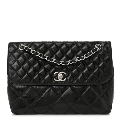 Chanel Vinyl Quilted In the Business Flap Bag Black 1 of 13