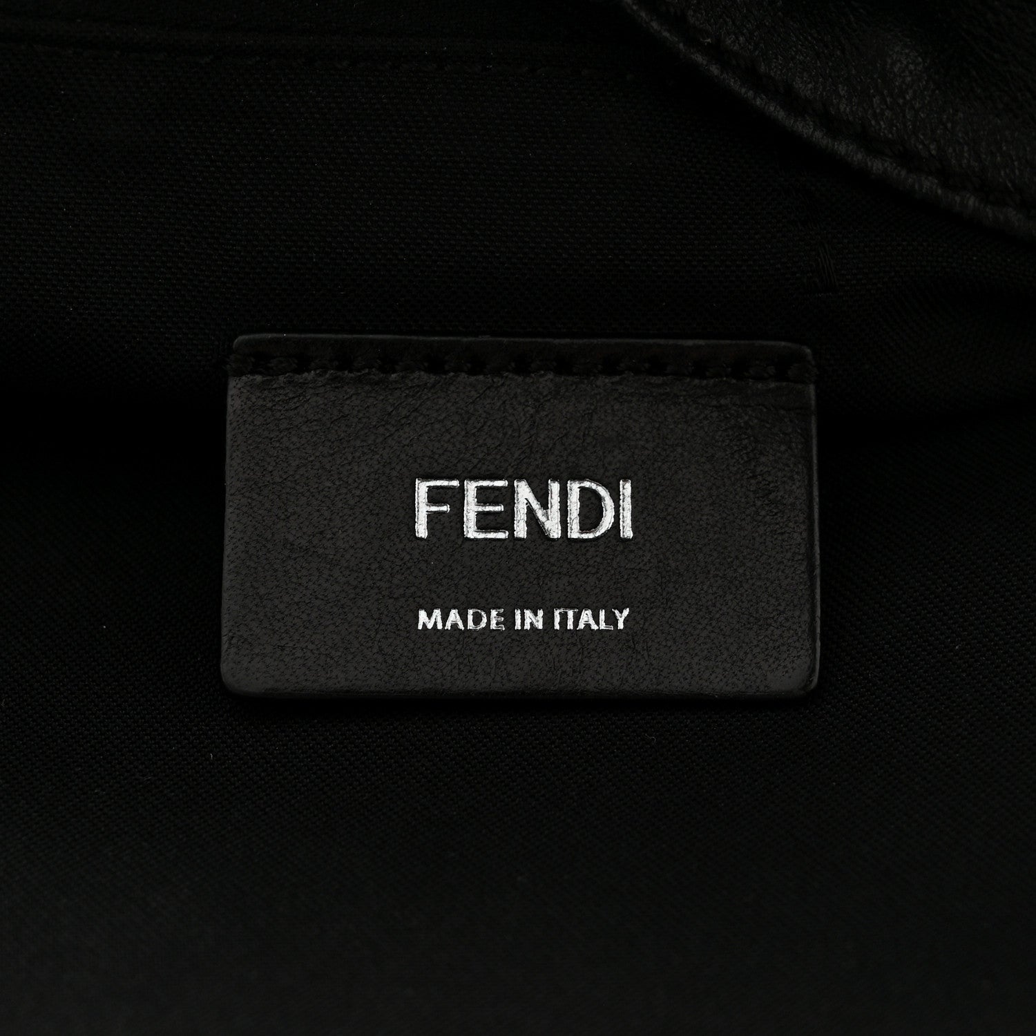 Fendi Nylon Vitello Liberty Vitello Dolce Monster Eyes Rounded Backpack Black Sunflower 6 of 13
