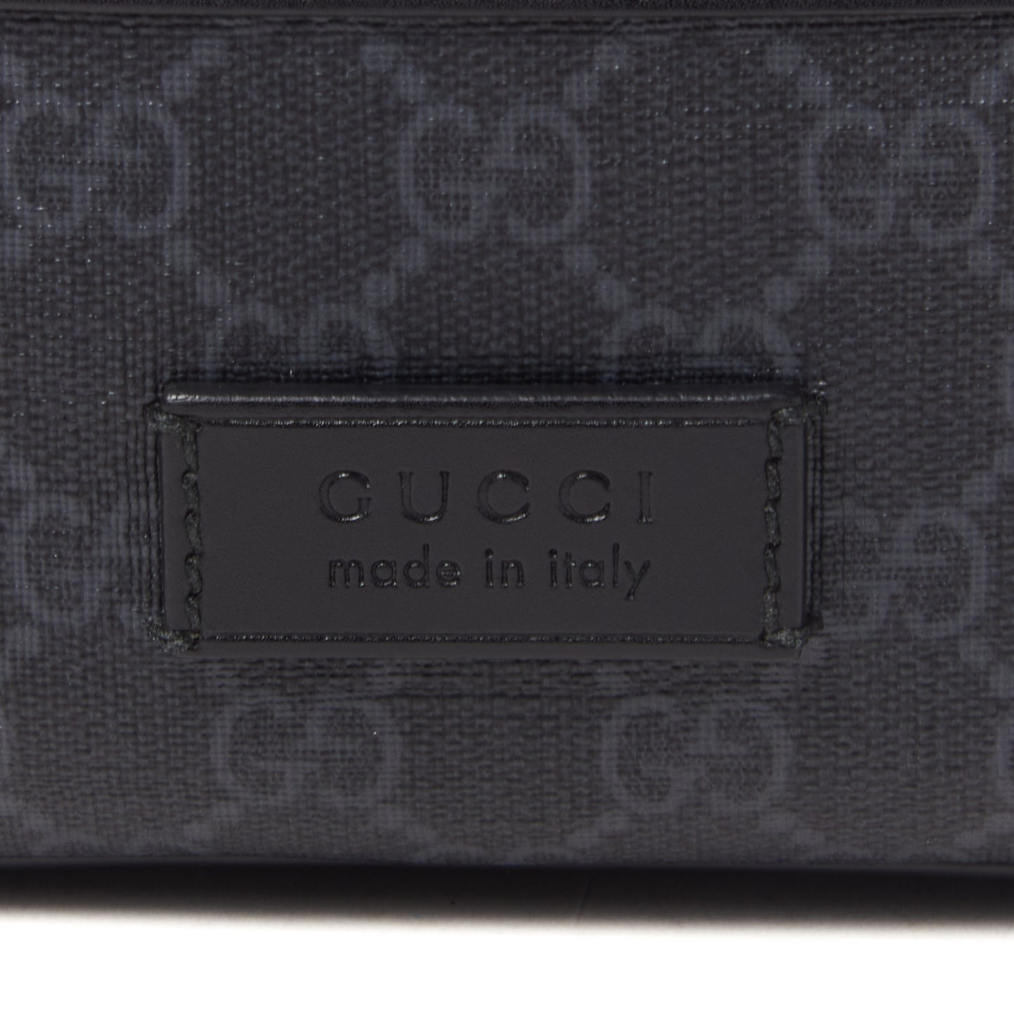 Soft GG Supreme Monogram Web Belt Bag Black Grey