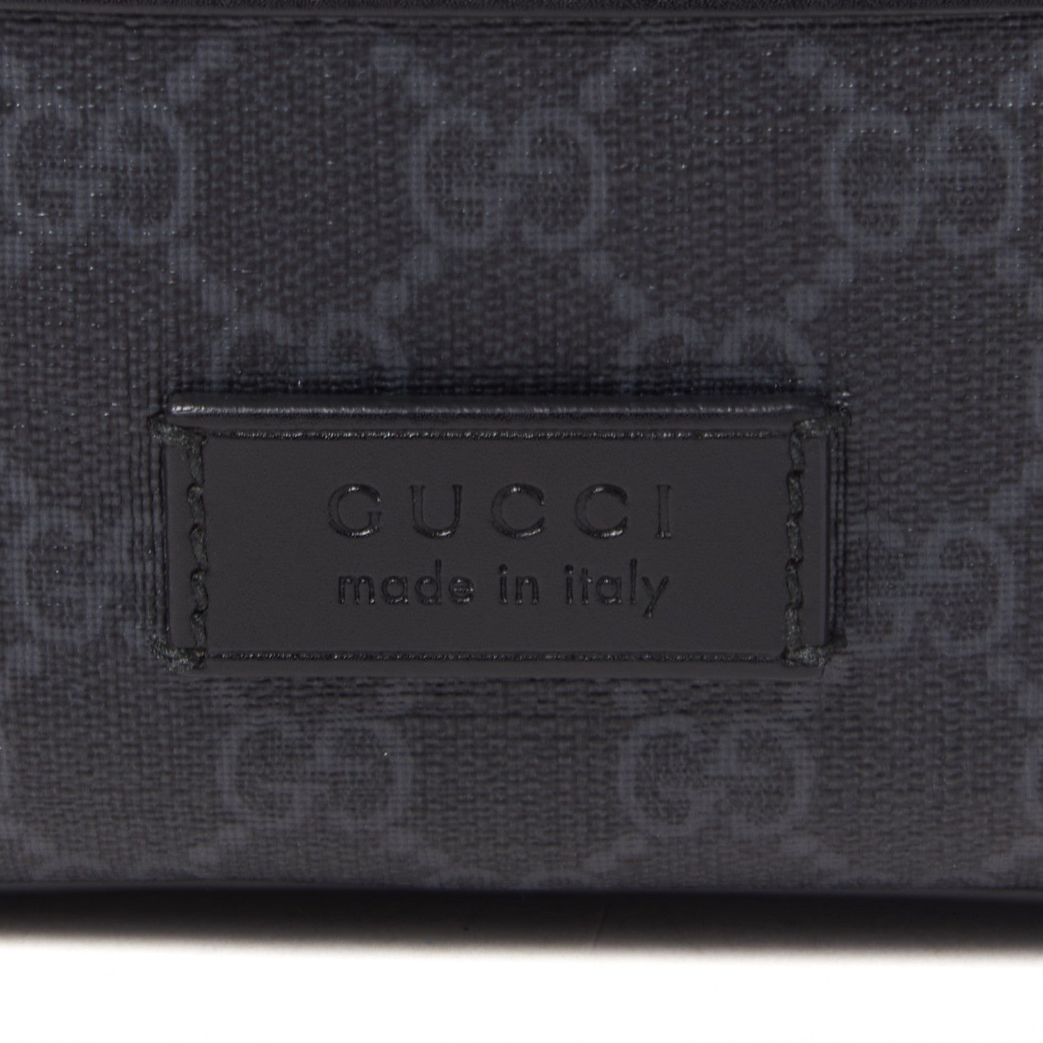 Gucci Soft GG Supreme Monogram Web Belt Bag Black Grey 6 of 8