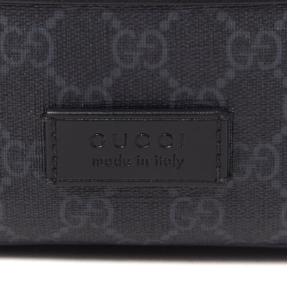 Gucci Soft GG Supreme Monogram Web Belt Bag Black Grey 6 of 8