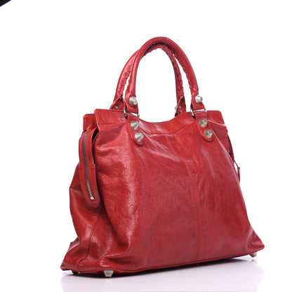 Balenciaga Agneau Giant 21 Silver Hardware RTT Rouge Vif 2 of 8