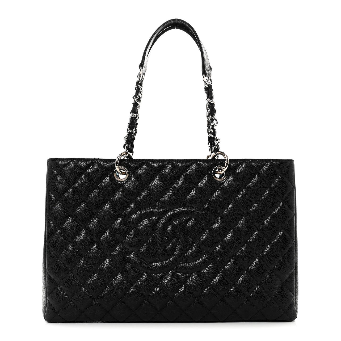 Caviar Quilted XL Grand Shopping Tote GST Black