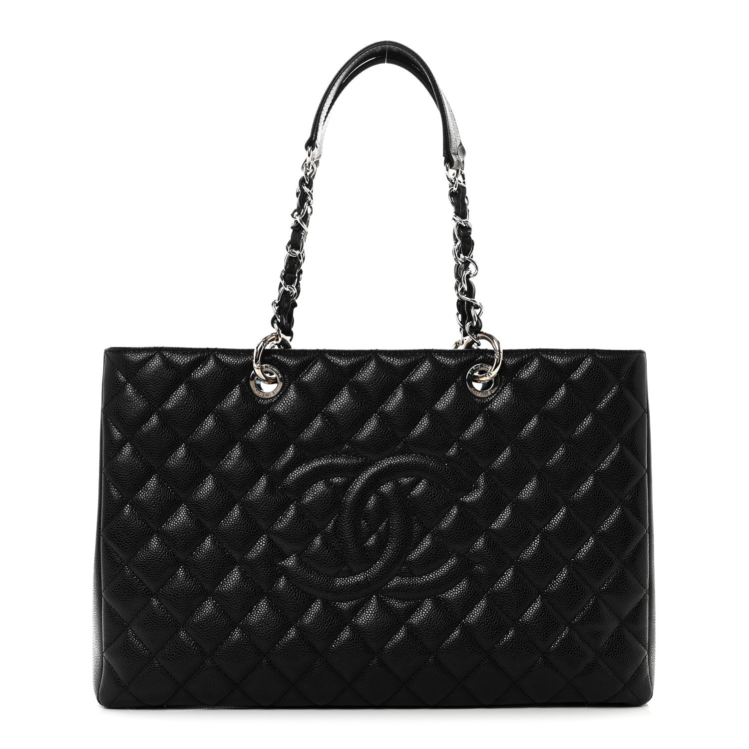 Chanel Caviar Quilted XL Grand Shopping Tote GST Black 1 of 11