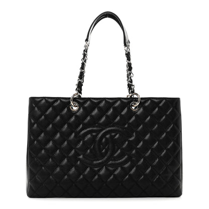 Chanel Caviar Quilted XL Grand Shopping Tote GST Black 1 of 11