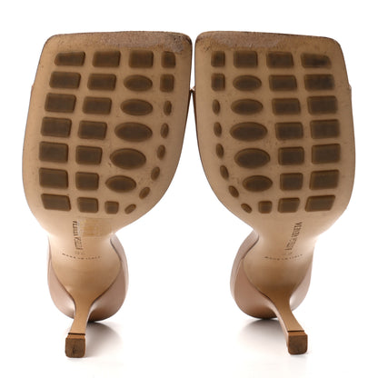 Bottega Veneta Lambskin Stretch Mule Sandals 38 Nude 5 of 10