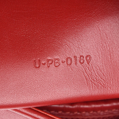 Celine Calfskin Quilted C Charm Belt Bag Red 7 of 10