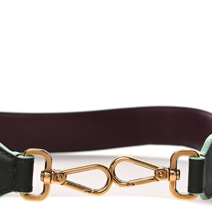 Fendi Vitello Dolce Bi-Color Degrade Studded Strap You Verde Prato Bordeaux 5 of 5