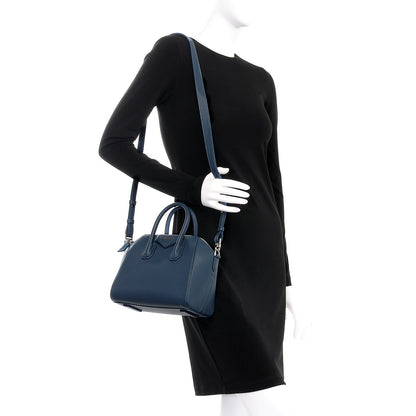 Givenchy Sugar Goatskin Mini Antigona Mineral Blue 2 of 9