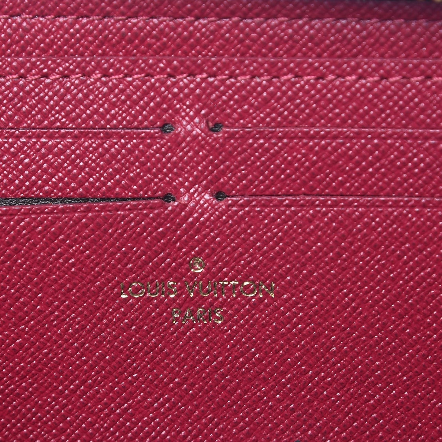 Monogram Clemence Wallet Fuchsia