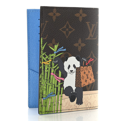 Louis Vuitton Monogram 2021 Christmas Animation China Passport Cover Myosotis Blue 3 of 6
