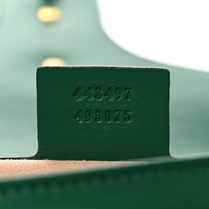 Gucci Calfskin Matelasse Small GG Marmont Shoulder Bag Emerald Green 7 of 15