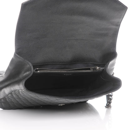 Saint Laurent Sheepskin Tri-quilt Monogram Large College Satchel Black 6 of 9