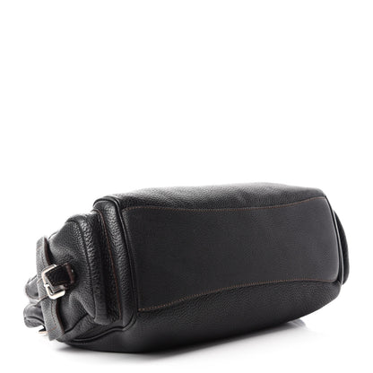 Prada Vitello Daino Shopping Tote Black 4 of 12